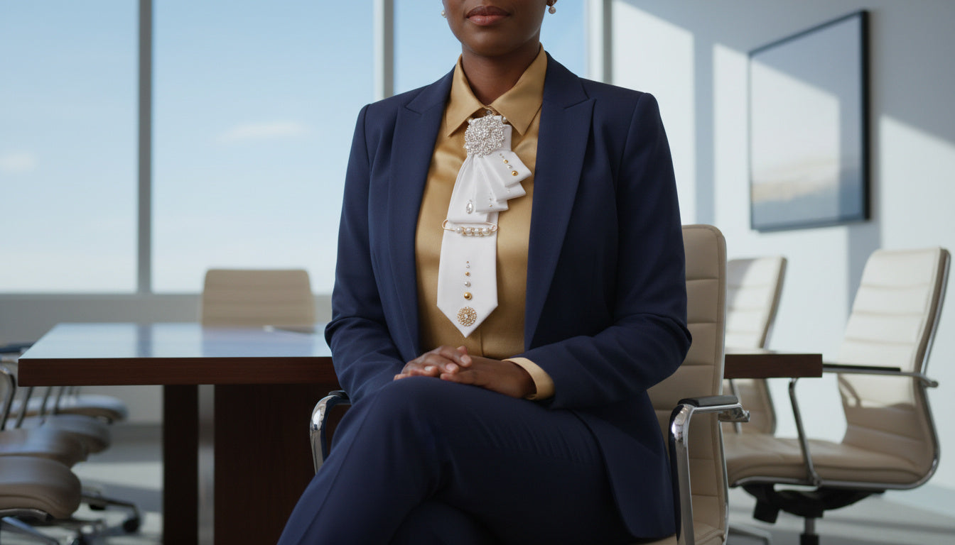 Ivory Elegance Necktie for Weddings, Business and Formal Events