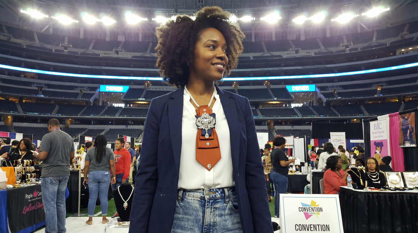 Queen Vibes Necktie for Weddings, Business and Formal Evets