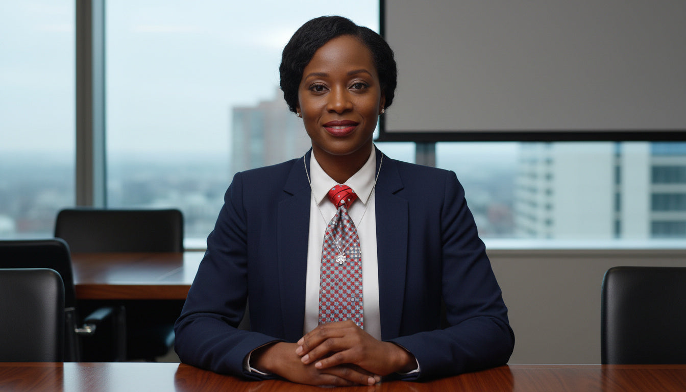 Alpha Status Refined Eldredge Necktie for Weddings, Business and Formal Events