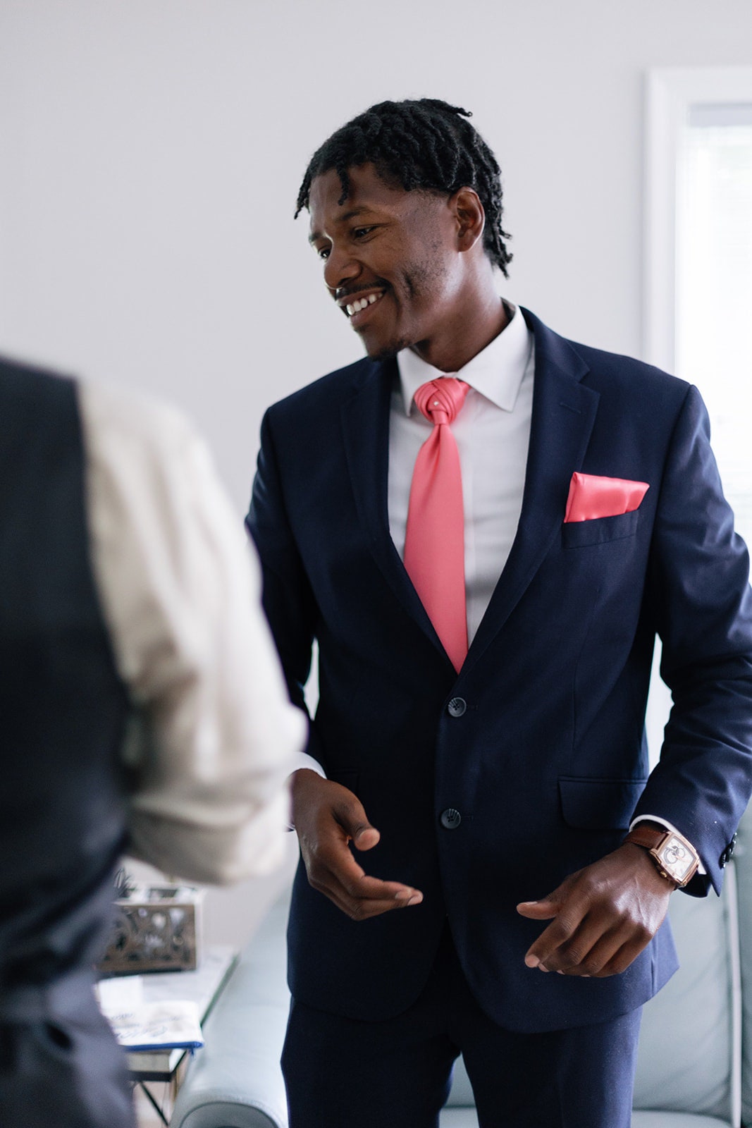 Pumpkin Knot Necktie: Pre-tied Adjustable Wedding Tie