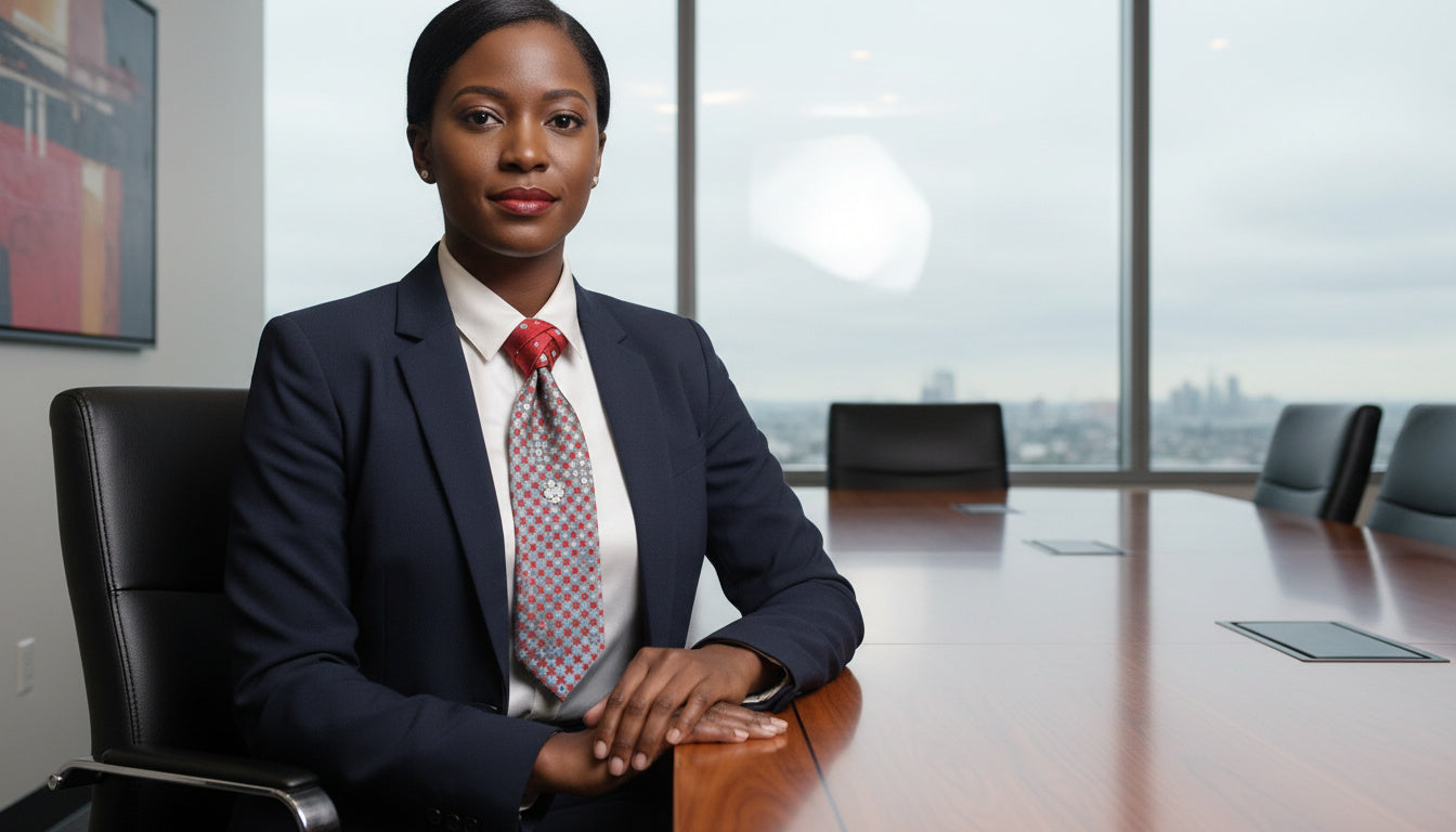 Alpha Status Refined Eldredge Necktie for Weddings, Business and Formal Events