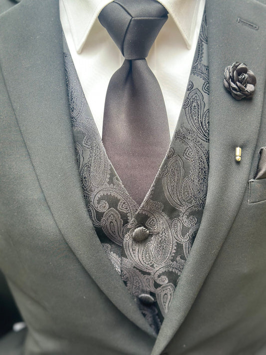 Trinity Knot Pre-tied Necktie: Adjustable Wedding Groomsmen Tie