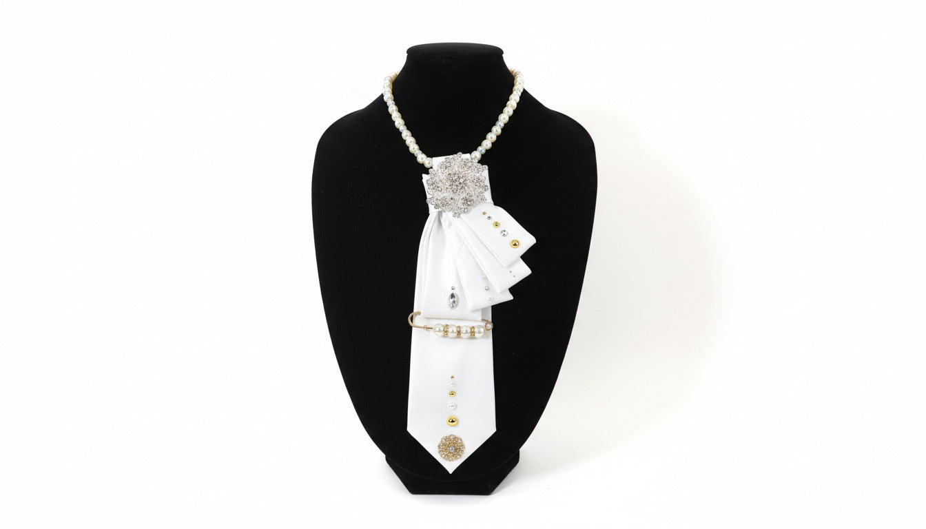 Ivory Elegance Necktie for Weddings, Business and Formal Events