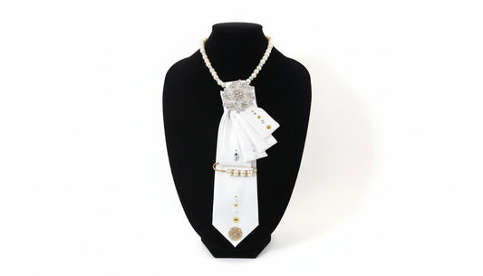 Ivory Elegance Necktie for Weddings, Business and Formal Events