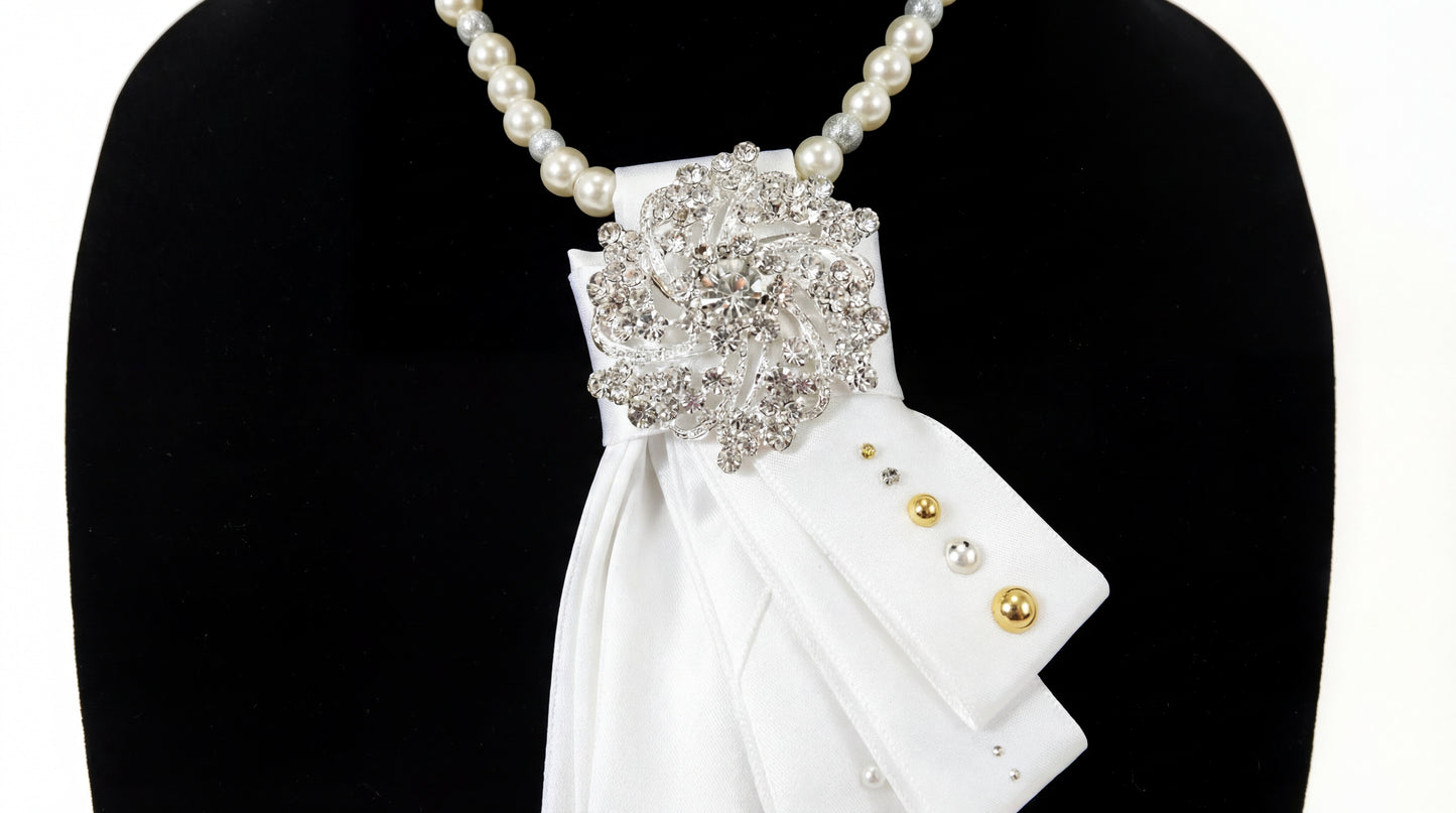 Ivory Elegance Necktie for Weddings, Business and Formal Events