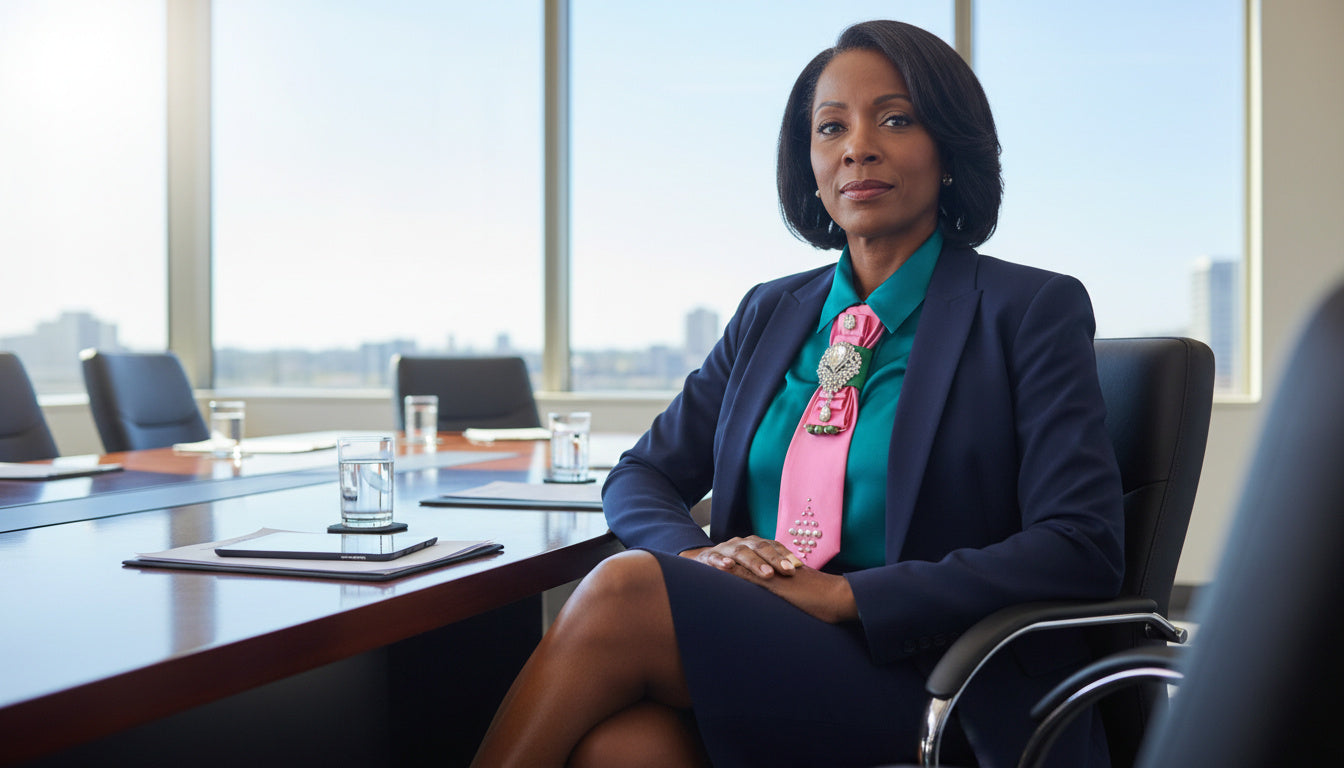 Pink and Green Goddess Necktie for Weddings, Business and Formal Events