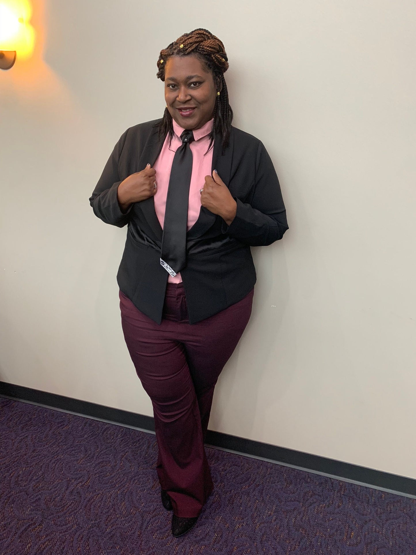 Eldredge Knot Pre-tied Necktie: Adjustable Wedding Groomsmen Tie