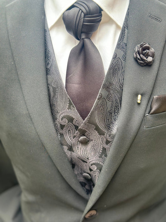 Resurrection Knot Necktie: Pre-tied Wedding Groomsmen Tie